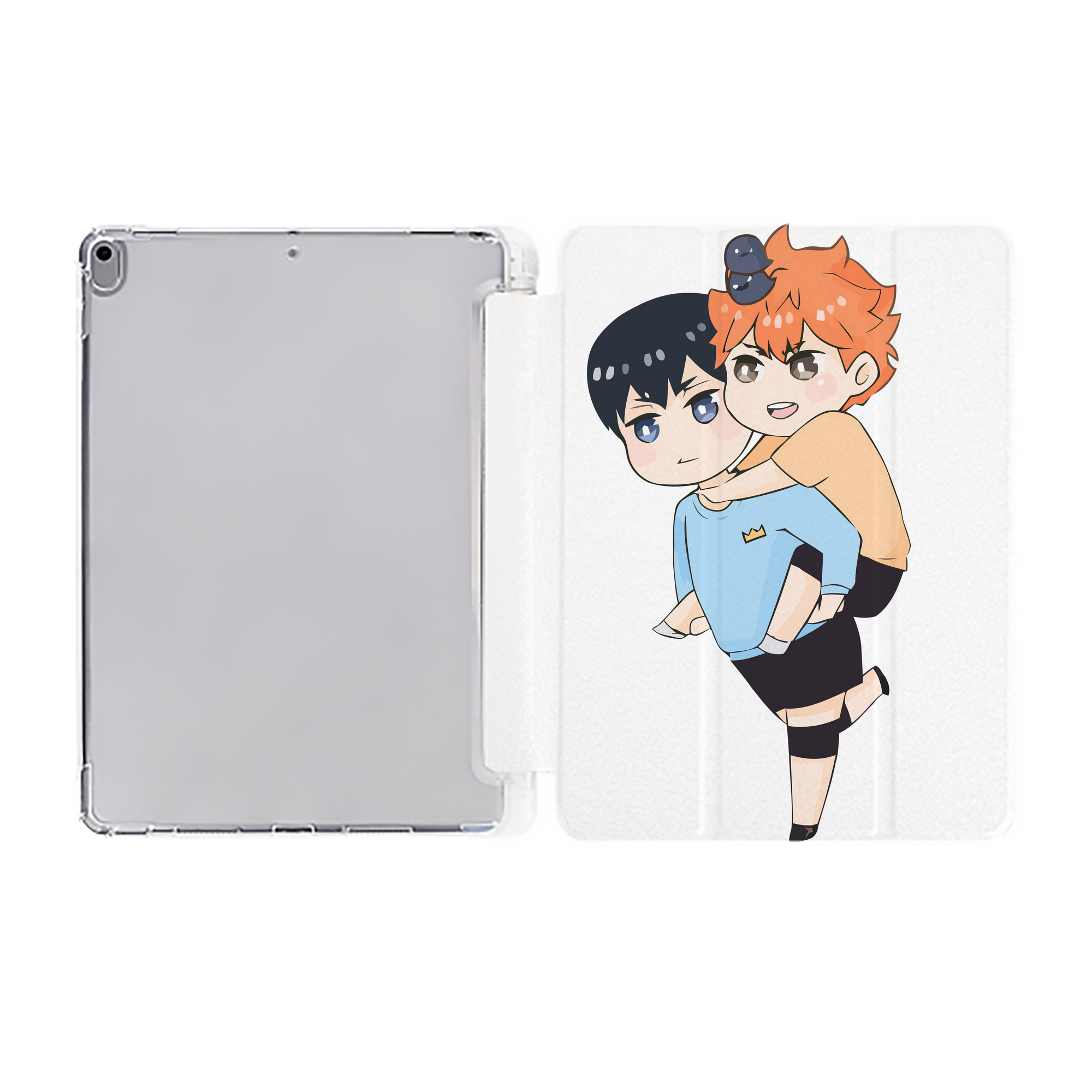 （画像用） ハイキュー!! Haikyu!! IPad ケース ペン収納付き 三つ折りスタンド PUレザー×シリコン 対応機種9.5/10.5/10.9インチ